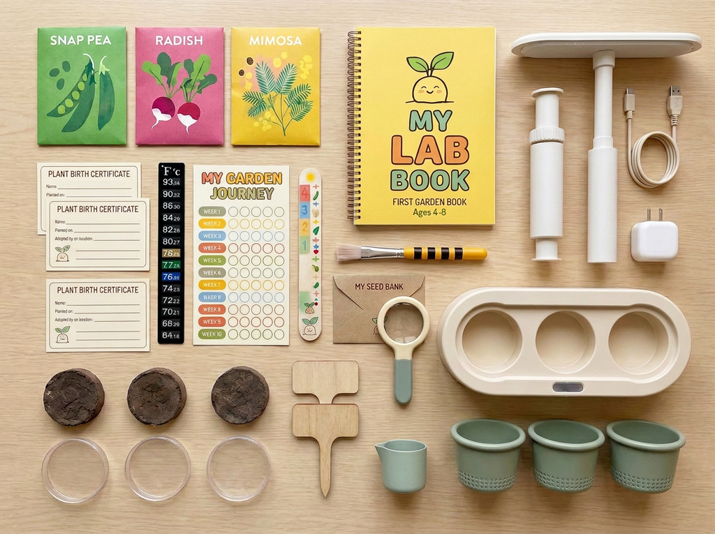 Peeka Pot - Learn to Grow Complete Garden Kit
